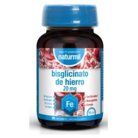 HIERRO bisglicinato 20mg. 90comp.