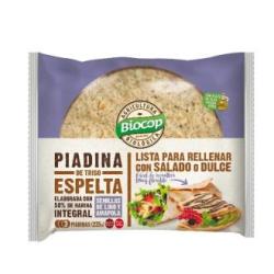 PIADINA TRIGO ESPELTA lino amapola 225 gr BIO