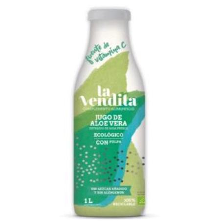 JUGO DE ALOE VERA 100% con pulpa 1l ECO
