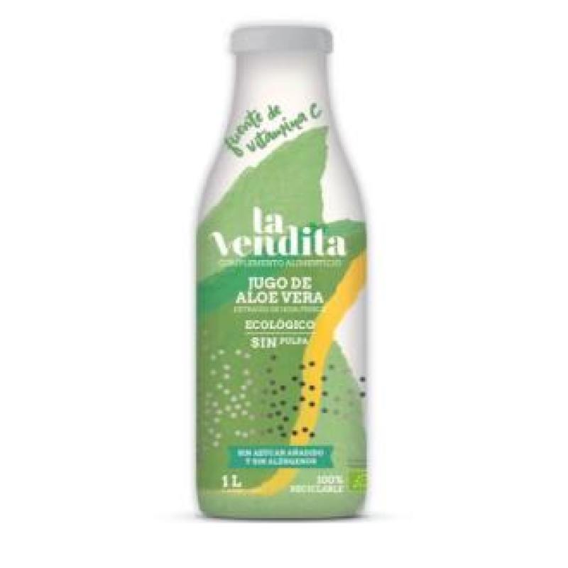JUGO DE ALOE VERA 100% sin pulpa 1l ECO