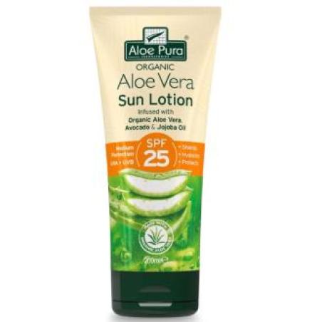 PROTECTOR SOLAR FACTOR 25 ALOE PURA 200 ml