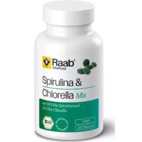 ALGA SPIRULINA+CHLORELLA 440mg 200 comp BIO VEGAN SG