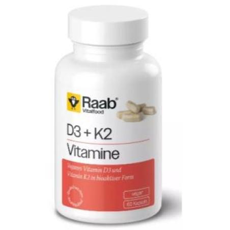 VITAMINA D3+K2 420mg 60 cap VEGAN SG