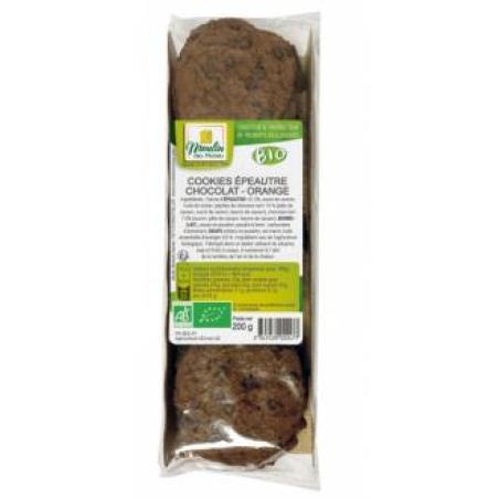 GALLETA COOKIES ESPELTA NARANJA 200 gr BIO