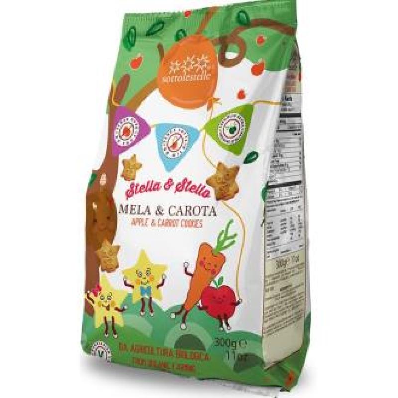 GALLETA MANZANA ZANAHORIA STELLA STELLO 300 gr BIO