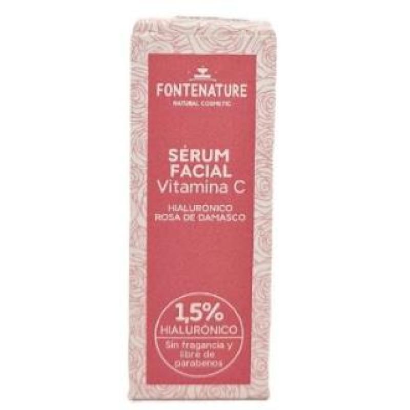 SERUM FACIAL VIT C-HIALURONICO-ROSA MOSQUETA 30ml.