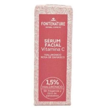 SERUM FACIAL VIT C-HIALURONICO-ROSA MOSQUETA 30ml.