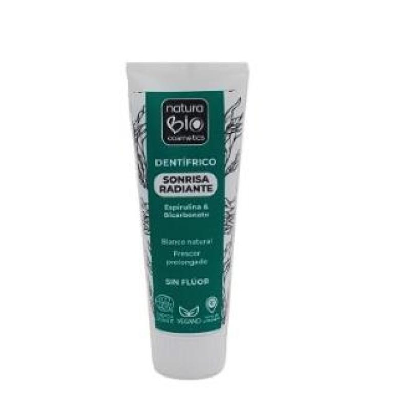 DENTIFRICO SONRISA RADIANTE ESPIRULINA-BICARBONATO 75 ml