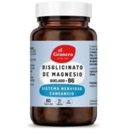 BISGLICINATO DE MAGNESIO con B6 60 cap VEGAN