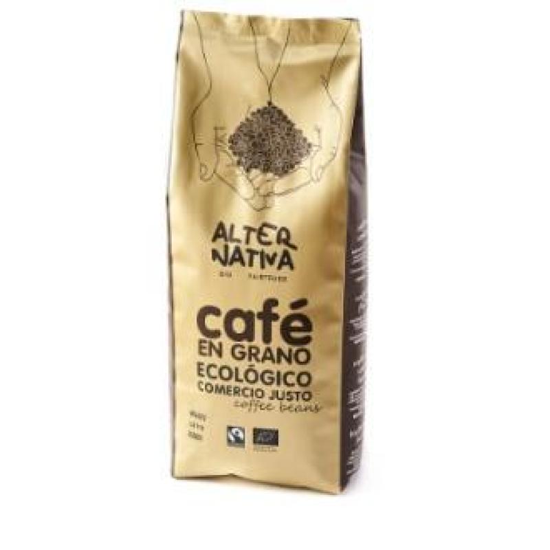 CAFE DESCAFEINADO 100% ARABICA grano 1 kg BIO