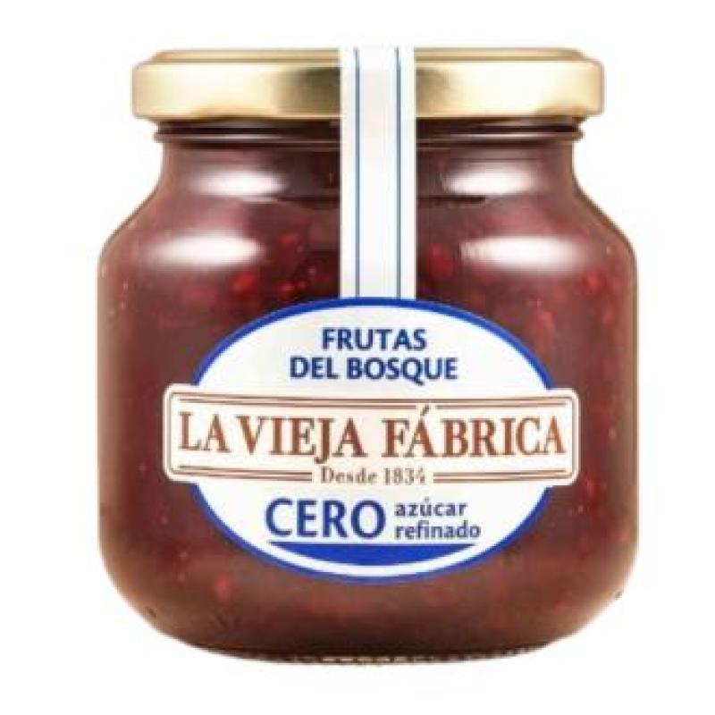 MERMELADA DE FRUTA DEL BOSQUE cero azucar refinado 280 gr
