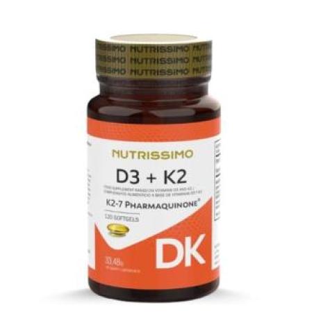 D3 K2 2000ui pharmaquinone k2-t 120 cap