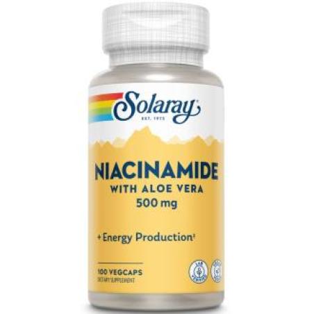 NIACINAMIDE con aloe vera 500 mg 100 vcaps.