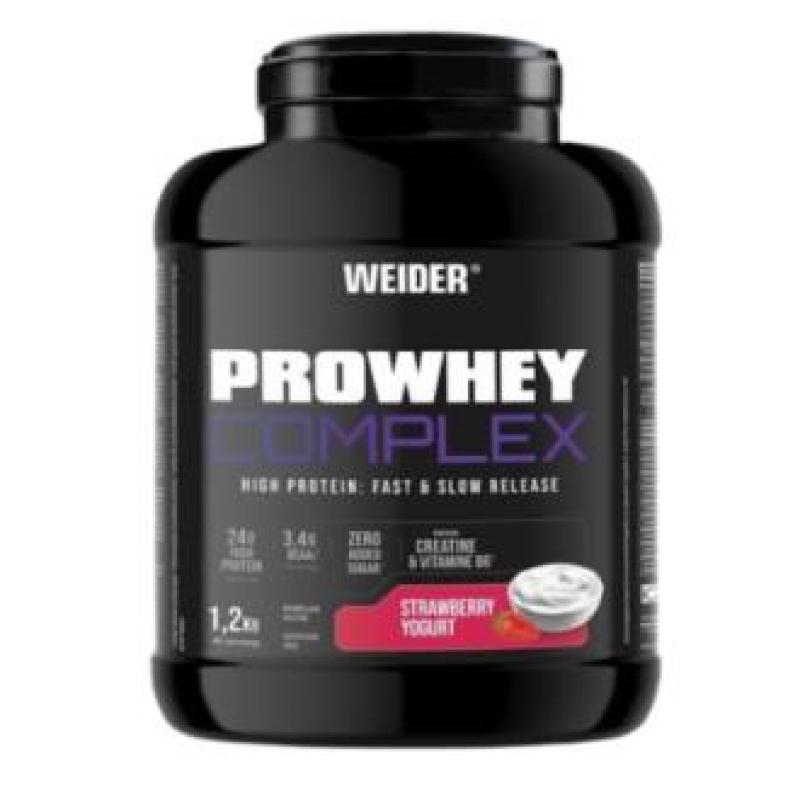 WEIDER PRO WHEY COMPLEX PROTEIN fresa-yogurt 1,2kg.