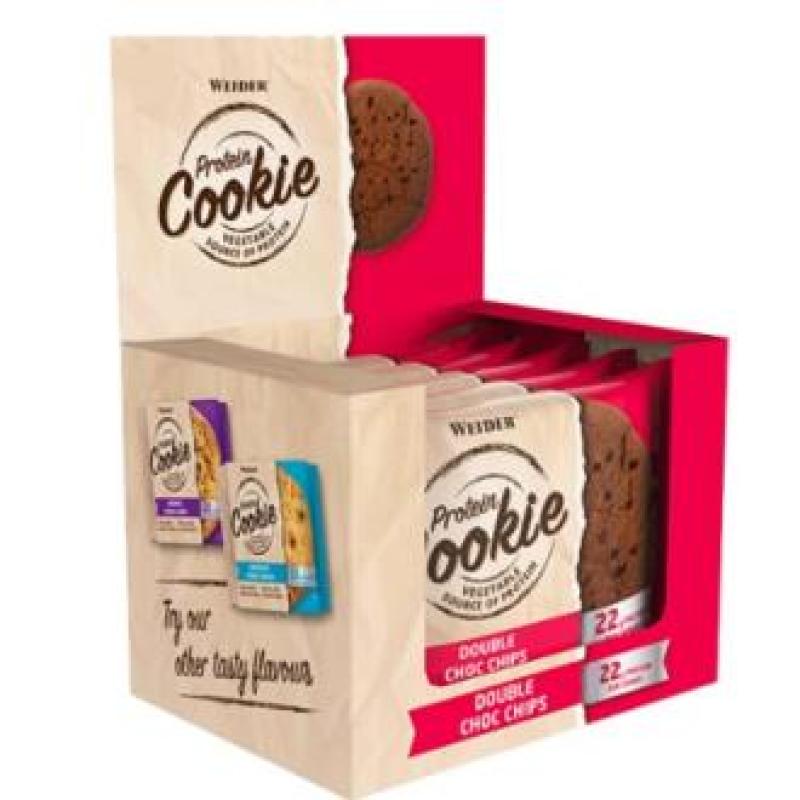 WEIDER PROTEIN COOKIE double choco chip 90grx12uds.