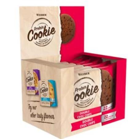 WEIDER PROTEIN COOKIE double choco chip 90grx12uds.