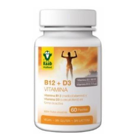 VITAMINA B12/D3 sabor frutas del bosque 60comp.