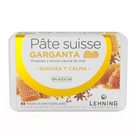 PATE SUISSE GARGANTA 40caramelos goma.