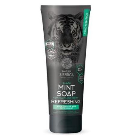 JABON DE MENTA PARA CABELLO Y CUERPO 200ml.