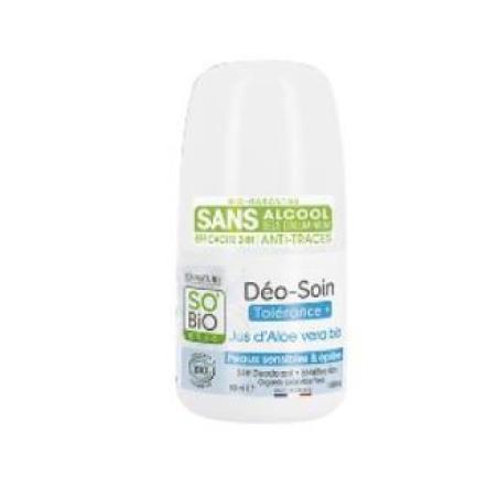 DESODORANTE TOLERANCIA 24h aloe roll-on 50ml.
