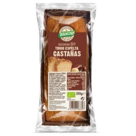 BIZCOCHO CASTAÑAS trigo espelta 250gr. BIO