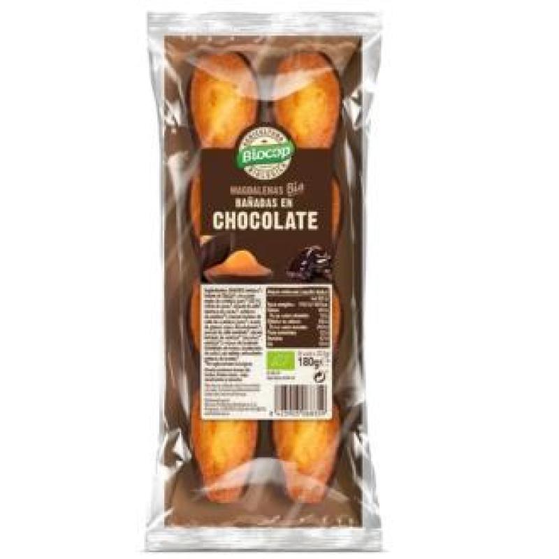 MADALENAS BAÑADAS CHOCO NEGRO 180gr. BIO