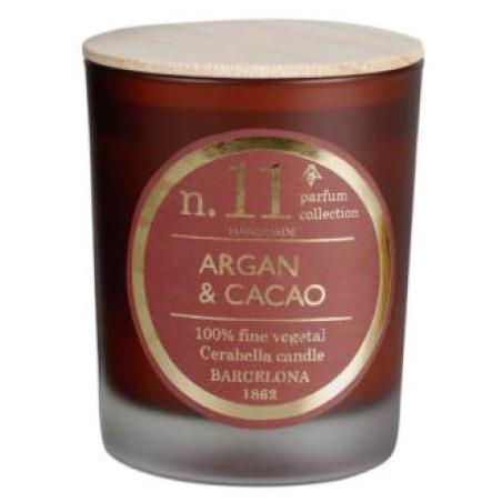 VELA VASO PERF11 argan-cacao 7,5x9cm 1ud.