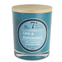 VELA VASO PERF7 lime-peppermint 7,5x9cm 1ud.