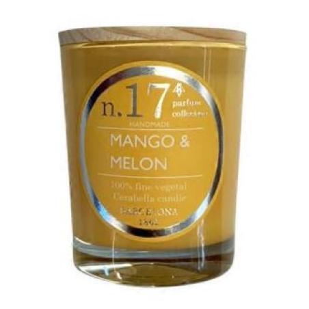 VELA VASO PERF17 mango-melon 7,5x9cm 1ud.