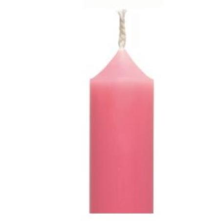 VELA BUJIA IRIS 5 N7 rosa petalo 2x20cm 20uds.