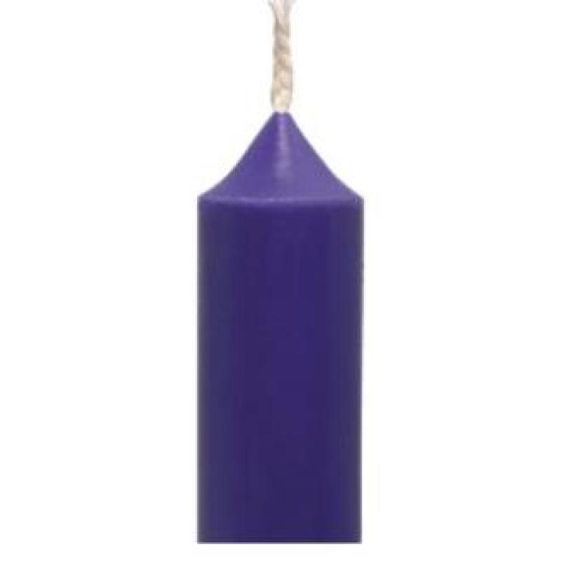 VELA BUJIA IRIS 5 N 28 morado 2x20cm 20uds.