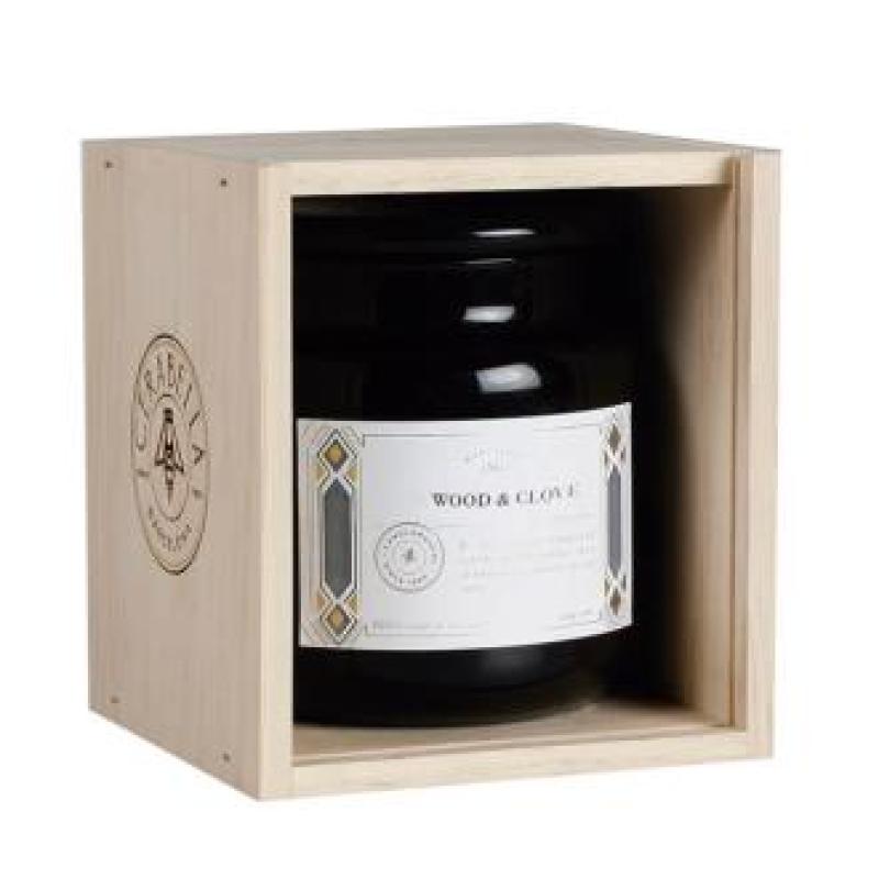 VELA TARRO APOTEWC wood-clove+caja 9,5x11cm 1ud