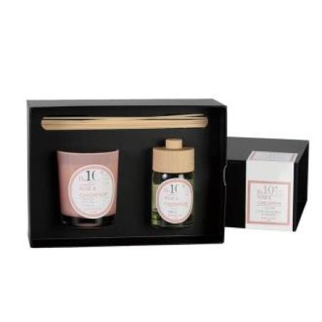 SETPERF10 VELA+MIKADO rose-cardamom 23x16,6x8,3cm.