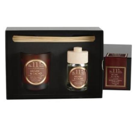 SETPERF11 VELA+MIKADO argan-cacao 23x16,6x8,3cm.