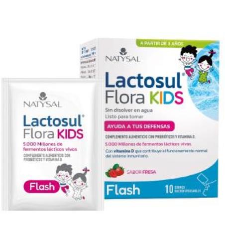 LACTOSUL FLORA KIDS flash fresa 10sbrs bucodisp.
