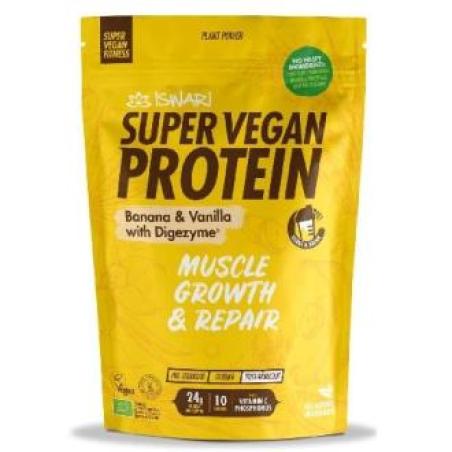 SUPER VEGAN PROTEIN FITNESS platano-vainilla 350gr