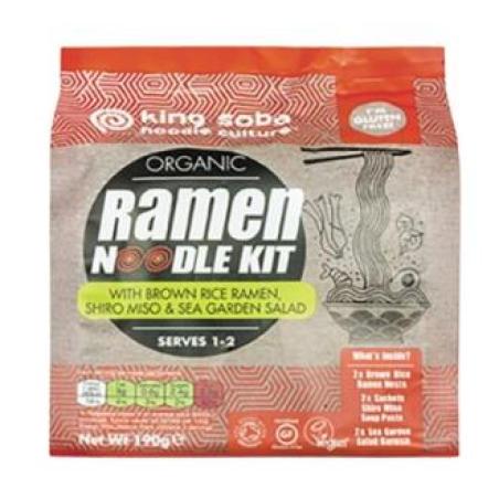 KIT NOODLES RAMEN arroz integral-miso-algas 194g
