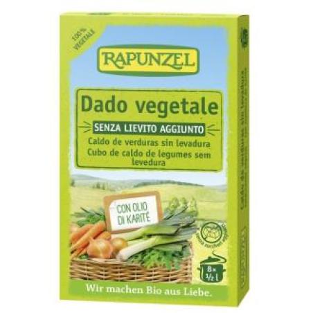 CALDO VERDURAS sin levadura 8cubitos. BIO