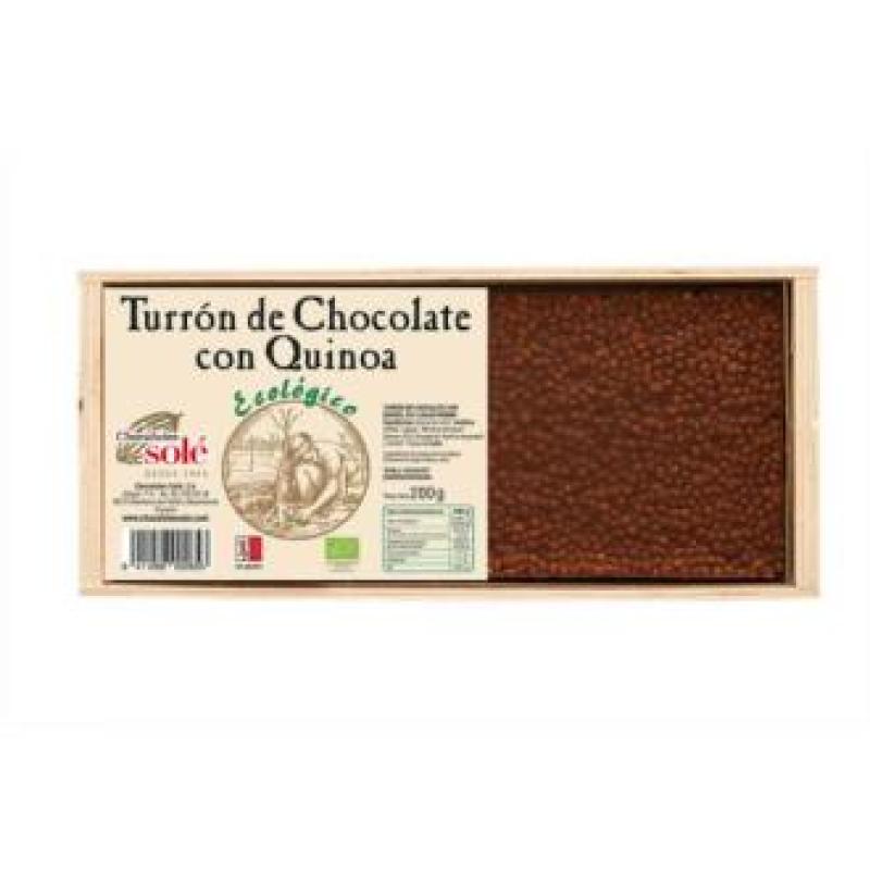 TURRON CHOCOLATE con quinoa 200gr. ECO