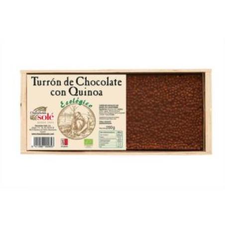 TURRON CHOCOLATE con quinoa 200gr. ECO