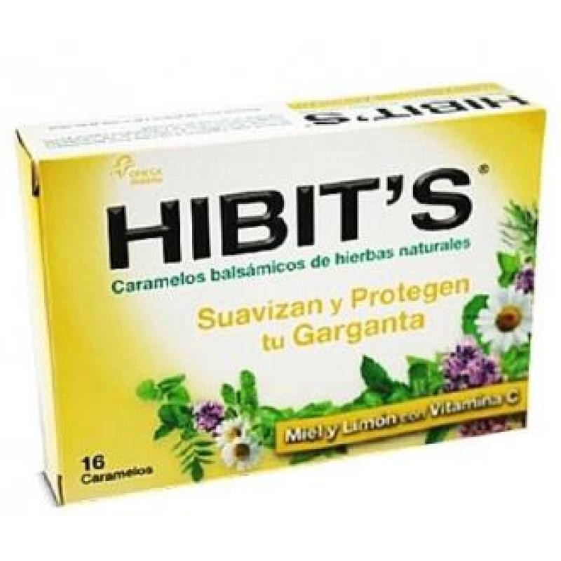 HIBITS garganta miel y limon 16caramelos