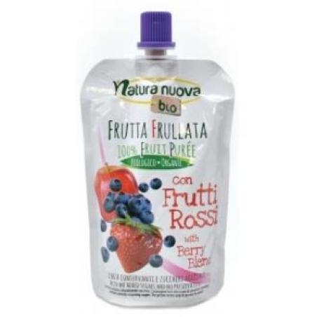 PURE DE MANZANA ARANDANO Y FRESA 18 uds x 100gr. BIO