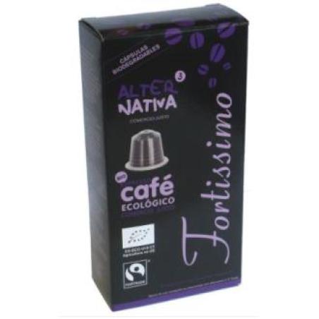 CAFE FORTISSIMO 10 capsulas compostables BIO