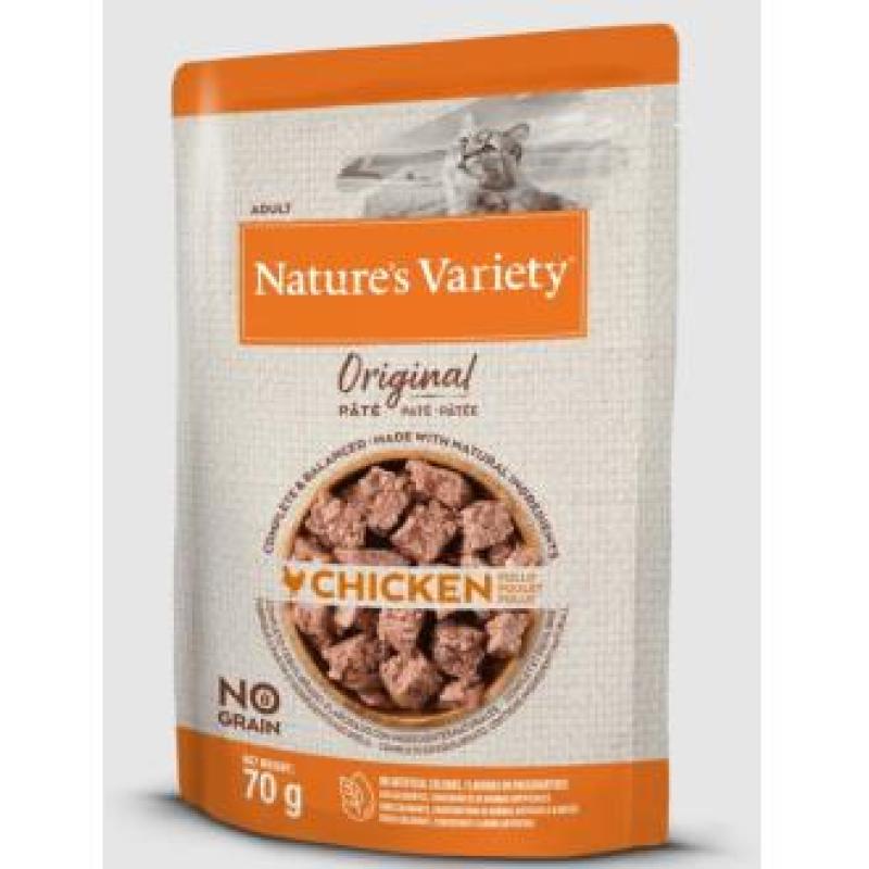 NATURES VARIETY FELINE ADULT PATE POLLO 12x70gr.