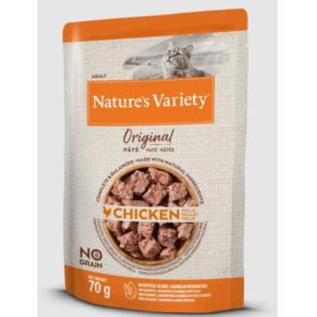 NATURES VARIETY FELINE ADULT PATE POLLO 12x70gr.