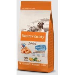 NATURES VARIETY CANINE ADULT MINI SALMON 7kg.