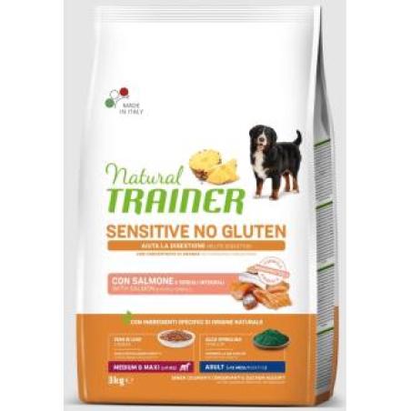 NATURAL TRAINER CANINE ADULT SALMON S/GLUTEN 3kg.