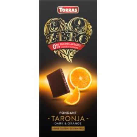 CHOCOLATE NEGRO con naranja ZERO 125gr