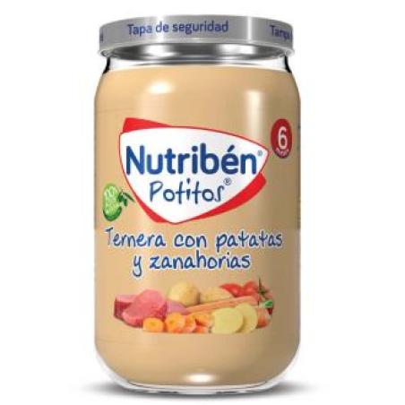 NUTRIBEN POTITO TERNERA PATATAS Y ZANAHORIA 235gr.