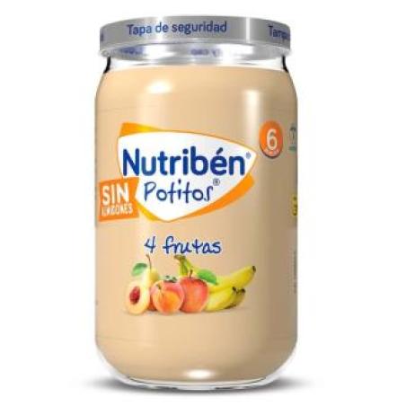NUTRIBEN POTITO 4 FRUTAS 235gr.+6m NUTRIBEN POTITO 4 FRUTAS 235gr.+6m